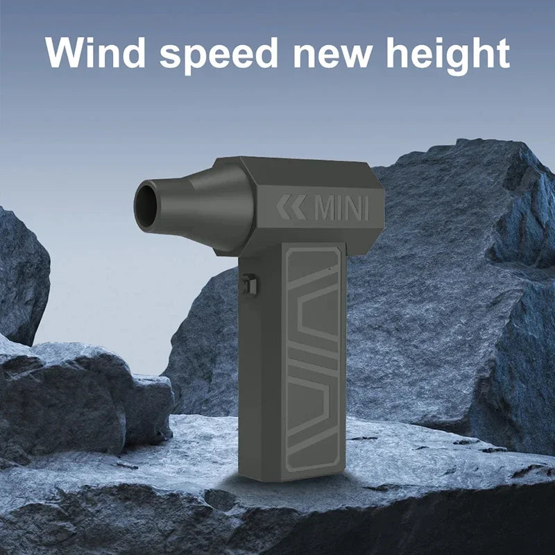 130000RPM Turbo Jet Fan 5 Outlet Nozzles Blowing Snow Electric Air Duster Portable Type-C Charging Fan Cleaning Blower Tool 2025